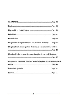 LA GESTION DU TEMPS: Source de ma bénédiction