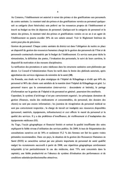 Etude comparative de la gestion administrative du Centre Hospitalier