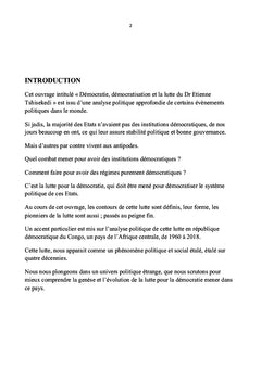 Démocratie, démocratisation et la lutte du Dr Etienne Tshisekedi