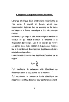 Amélioration du rendement électrique