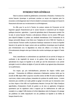 Effet des risques Crédit / Liquidité sur la performance bancaire