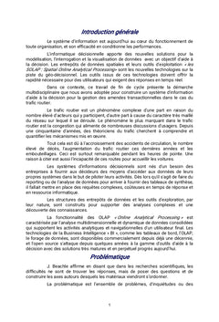 Un Data Warehouse pour la Gestion des amandes transactionnelles