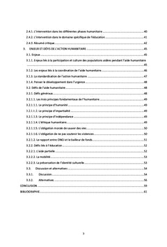 Perspectives théoriques sur l'humanitaire dans les pays du Sud :