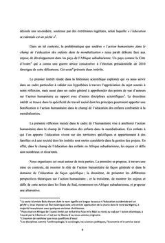 Perspectives théoriques sur l'humanitaire dans les pays du Sud :