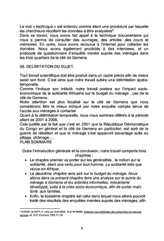 Impact socio-économique de la solidarité africaine sur le budget du ménage