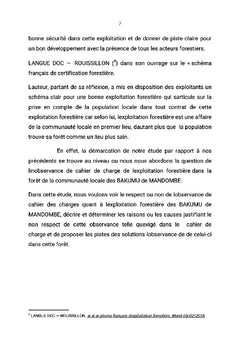 Inobservance de cahier de charge en matière d'exploitation forestière