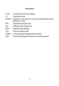 Ethique Professionnelle et Gestion des Finances locales