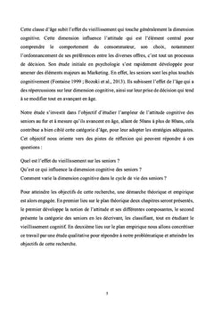 L'attitude cognitive et son évolution dans le cycle de vie des seniors