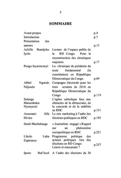 De l'espace public aux élections en RD Congo