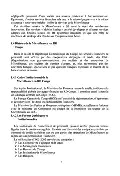 Le Crédit dans la microfinance