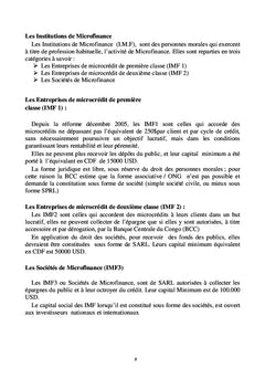 Le Crédit dans la microfinance
