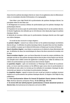 Synchronisation des systèmes chaotiques discrets: