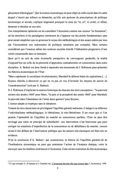 L'État et le développement dans les pensées économiques