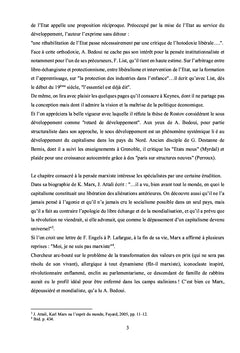 L'État et le développement dans les pensées économiques