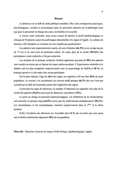 Le profil épidémiologique et clinique des patients