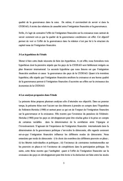 Intégration financière, gouvernance et croissance dans la CEDEAO