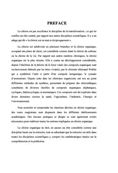 Exercices de Chimie Organique Descriptive avec Solutions