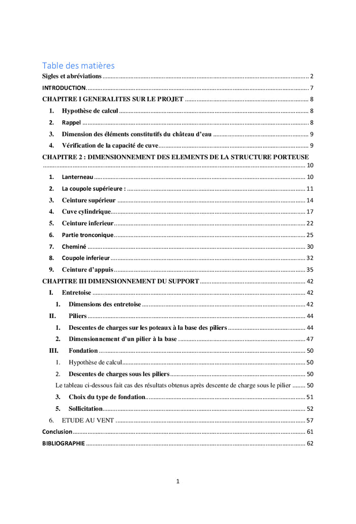 L'essentiel pour dimensionner un château d'eau