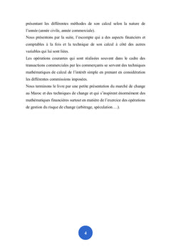 Les techniques de mathématiques financières à court terme