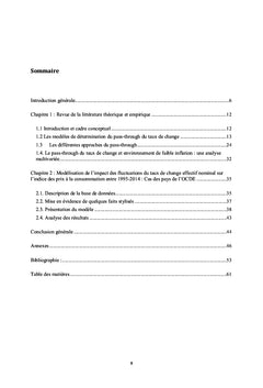 Incidence du prix des biens dans un environnement de faible inflation