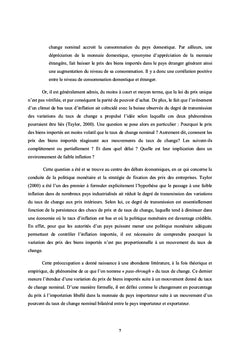 Incidence du prix des biens dans un environnement de faible inflation