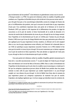 Incidence du prix des biens dans un environnement de faible inflation