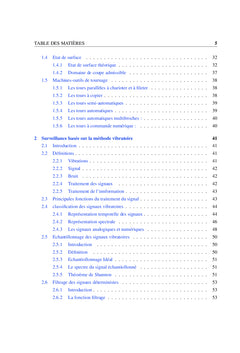 Analyse vibratoire de dégradations mécaniques