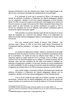Evaluation des acquis et atteinte des objectifs pédagogiques