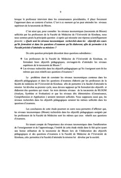 Evaluation des acquis et atteinte des objectifs pédagogiques
