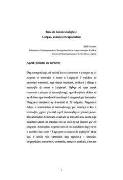 Géographie linguistique de la Kabylie