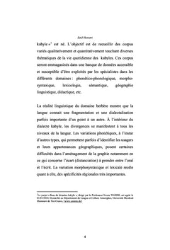 Géographie linguistique de la Kabylie