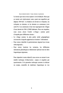 Géographie linguistique de la Kabylie