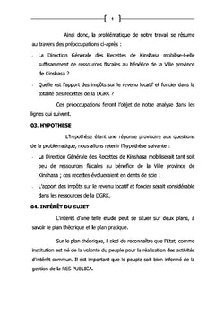 Les impôts décentralisés en RDC: Etude évolutive (IF et IRL)