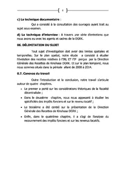 Les impôts décentralisés en RDC: Etude évolutive (IF et IRL)