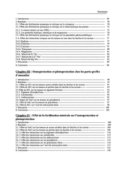 L'effet de la salinité sur l'amandier (Prunus amygdalus)