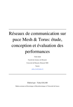 Réseaux de communication sur puce Mesh & Torus
