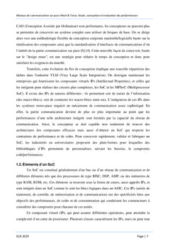 Réseaux de communication sur puce Mesh & Torus