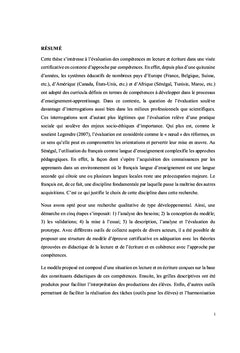 Instrumentation en évaluation de compétences en lecture et écriture