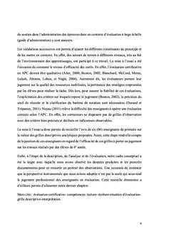 Instrumentation en évaluation de compétences en lecture et écriture
