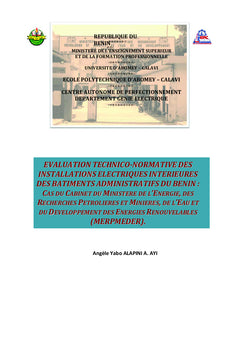 Évaluation technico-normatives des installations électriques