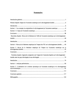 L'impact de l'économie numérique sur le développement durable soutenu