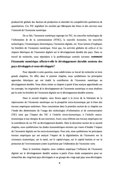 L'impact de l'économie numérique sur le développement durable soutenu