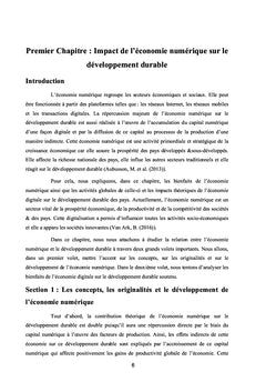 L'impact de l'économie numérique sur le développement durable soutenu