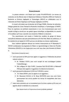 Composés phénoliques et propriétés biologiques des oignons du Burkina