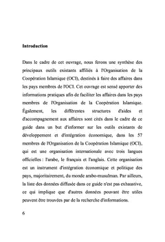 Les éléments économiques de l'Organisation de la Coopération Islamique