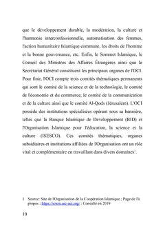 Les éléments économiques de l'Organisation de la Coopération Islamique