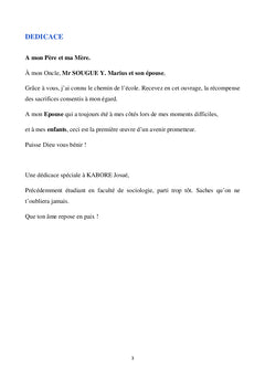 WOBISSA S.A. Esquisse d'une sociologie du travail