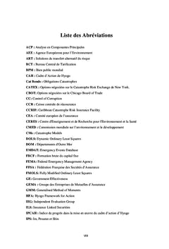 La Problématique de la Gouvernance des Catastrophes Naturelles