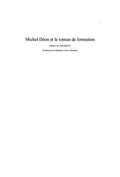 Michel Déon et le roman de formation