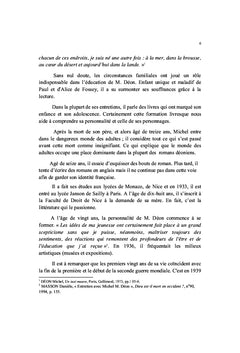 Michel Déon et le roman de formation